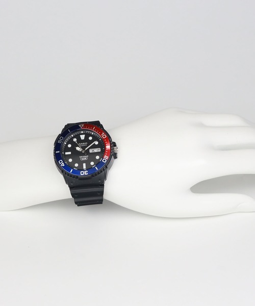 CASIO(カシオ)の「CASIO Collection / MRW-230HJ-1E2JF(アナログ腕時計・メンズ・ブラック×ブルー・FREE)」の5枚目の写真