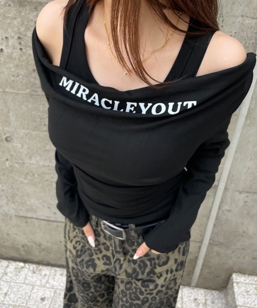 ROGER AND RAW（ロジャーアンドロウ）の「【インナーSET】プリントドレープロンT　ロングスリーブTシャツ（Tシャツ/カットソー・レディース・カーキ/ブラック/ホワイト/グレー・FREE）」の11枚目の写真