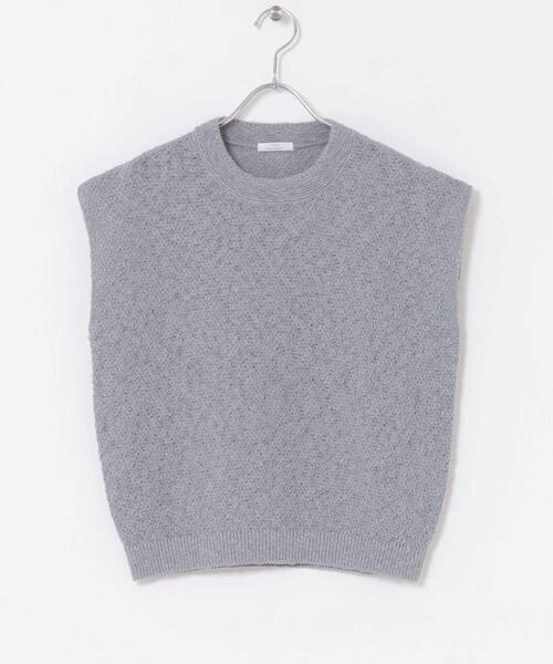 ITEMS URBANRESEARCH(アイテムズ アーバンリサーチ)の「ゴムヤーンニットベスト(ベスト・レディース・ブラック/ブルー/ベージュ・FREE)」の15枚目の写真