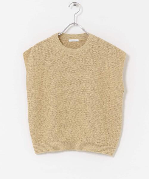 ITEMS URBANRESEARCH(アイテムズ アーバンリサーチ)の「ゴムヤーンニットベスト(ベスト・レディース・ブラック/ブルー/ベージュ・FREE)」の20枚目の写真