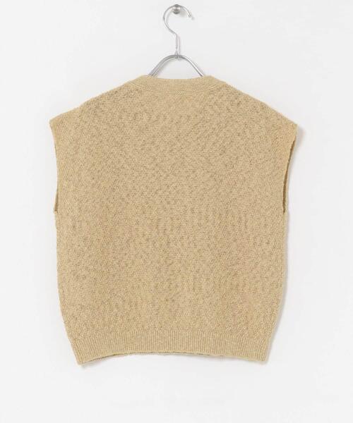 ITEMS URBANRESEARCH(アイテムズ アーバンリサーチ)の「ゴムヤーンニットベスト(ベスト・レディース・ブラック/ブルー/ベージュ・FREE)」の22枚目の写真