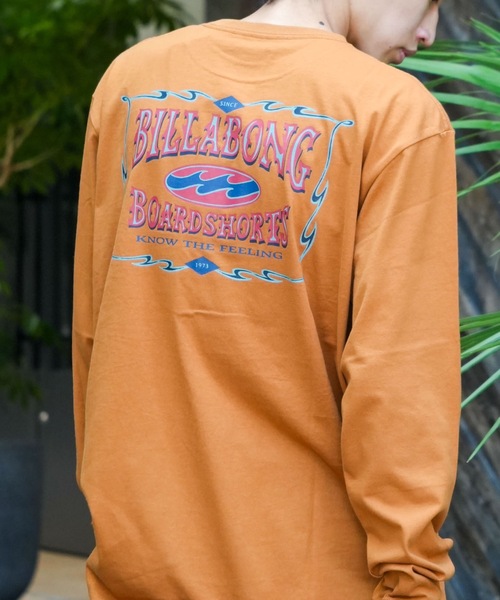BILLABONG(ビラボン)の「【直営店限定】BILLABONG メンズ バックプリント ロンT 【2025年秋冬モデル】/ビラボンバックプリント長袖ロンT(Tシャツ/カットソー・メンズ・ブラック/クリーム/ブルー系その他/ブラウン・LARGE/X-LARGE/SMALL/MEDIUM)」の1枚目の写真