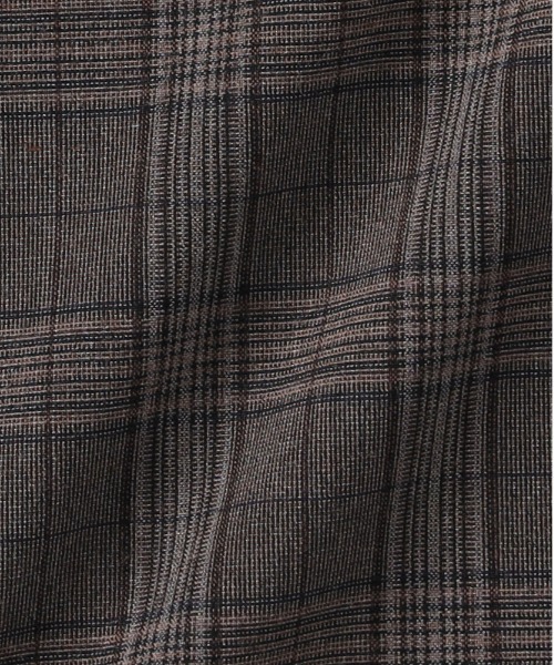 Right-on（ライトオン）の「【HONEYSUCKLE ROSE】【｢楽｣して｢ちゃんと見え｣が一番使える！】無地見えTRチェックイージーパンツ(ウエストゴム・ストレッチ・秋カラー・体型を拾いにくい)（その他パンツ・レディース・ダークグレー/ブラウン・M/L/S）」の9枚目の写真