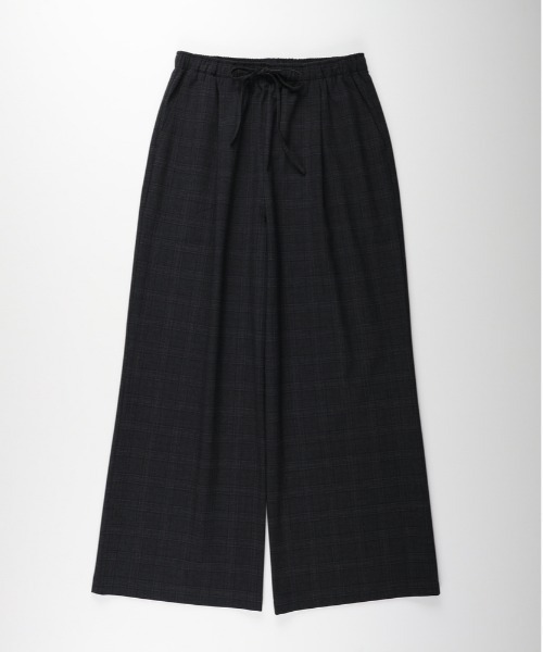 Right-on（ライトオン）の「【HONEYSUCKLE ROSE】【｢楽｣して｢ちゃんと見え｣が一番使える！】無地見えTRチェックイージーパンツ(ウエストゴム・ストレッチ・秋カラー・体型を拾いにくい)（その他パンツ・レディース・ダークグレー/ブラウン・M/L/S）」の18枚目の写真