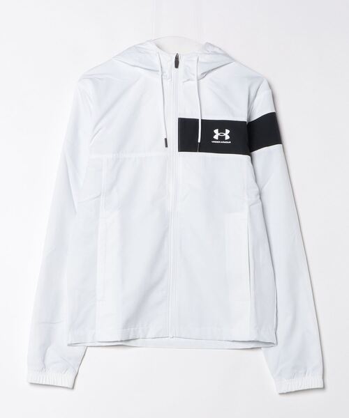UNDER ARMOUR(アンダーアーマー)の「アンダーアーマー UAメッシュ ライナー カラーブロック ジャケット(ナイロンジャケット・メンズ・ブラック/ホワイト・S/M/L/LL/3L)」の1枚目の写真