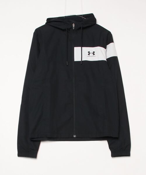 UNDER ARMOUR(アンダーアーマー)の「アンダーアーマー UAメッシュ ライナー カラーブロック ジャケット(ナイロンジャケット・メンズ・ブラック/ホワイト・S/M/L/LL/3L)」の2枚目の写真