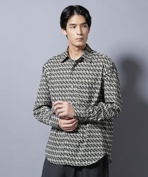 NANO universe（ナノユニバース）の「「EDITORIAL PRINT」シルキータッチシャツ（シャツ/ブラウス）」