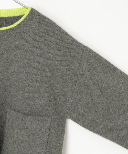 VENCEEXCHANGE（ヴァンスエクスチェンジ）の「アルパカタッチ配色カーディガン（カーディガン/ボレロ・レディース・アイボリー/ブラウン/チャコール・FREE）」の9枚目の写真