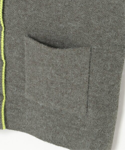 VENCEEXCHANGE（ヴァンスエクスチェンジ）の「アルパカタッチ配色カーディガン（カーディガン/ボレロ・レディース・アイボリー/ブラウン/チャコール・FREE）」の5枚目の写真