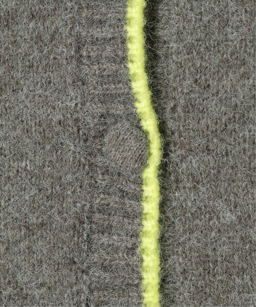 VENCEEXCHANGE（ヴァンスエクスチェンジ）の「アルパカタッチ配色カーディガン（カーディガン/ボレロ・レディース・アイボリー/ブラウン/チャコール・FREE）」の4枚目の写真