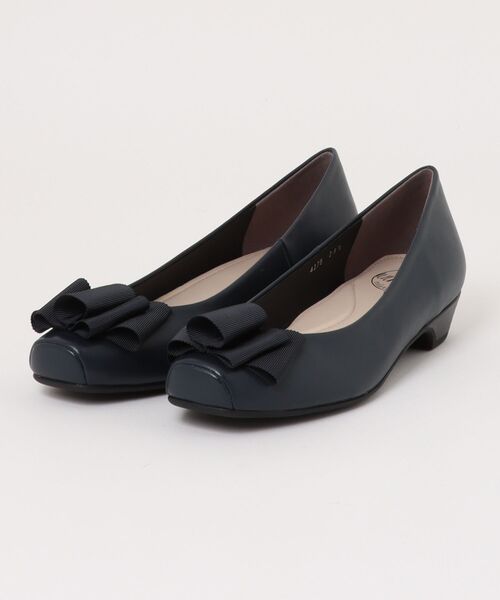 セール】スクエアトゥタタミリボンパンプス（パンプス）｜UnReef