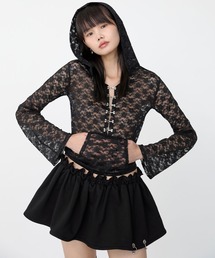 lace chain hoodie / レースチェーンフーディ