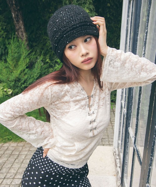 Lace chain hoodie — толстовка с кружевной цепочкой (lace chain)