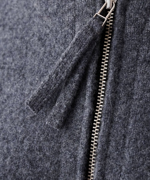 Whim Gazette（ウィムガゼット）の「ニットブルゾン（ブルゾン・レディース・モカ/グレー・FREE）」の22枚目の写真