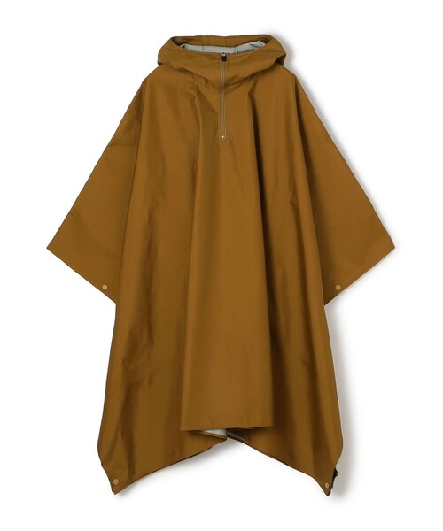 TOMORROWLAND HOME(トゥモローランドホーム)の「KEIMEN poncho(ポンチョ・レディース・ブラック/グリーン/キャメル・L/M)」の3枚目の写真