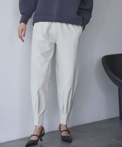 ELFRANK(エルフランク)の「ニット ジョガーパンツ(その他パンツ・レディース・グレー/オフホワイト/ブラック・L/M)」の16枚目の写真