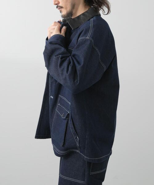 ITEMS URBANRESEARCH(アイテムズ アーバンリサーチ)の「カバーオールジャケット(カバーオール・メンズ・ネイビー/ベージュ/ブラック/オリーブ/バーガンディー・MEDIUM/LARGE)」の7枚目の写真