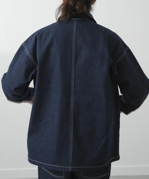 ITEMS URBANRESEARCH(アイテムズ アーバンリサーチ)の「カバーオールジャケット(カバーオール・メンズ・ネイビー/ベージュ/ブラック/オリーブ/バーガンディー・MEDIUM/LARGE)」の8枚目の写真