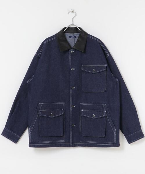 ITEMS URBANRESEARCH(アイテムズ アーバンリサーチ)の「カバーオールジャケット(カバーオール・メンズ・ネイビー/ベージュ/ブラック/オリーブ/バーガンディー・MEDIUM/LARGE)」の11枚目の写真