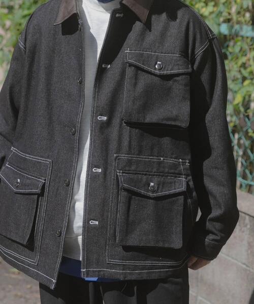 ITEMS URBANRESEARCH(アイテムズ アーバンリサーチ)の「カバーオールジャケット(カバーオール・メンズ・ネイビー/ベージュ/ブラック/オリーブ/バーガンディー・MEDIUM/LARGE)」の13枚目の写真