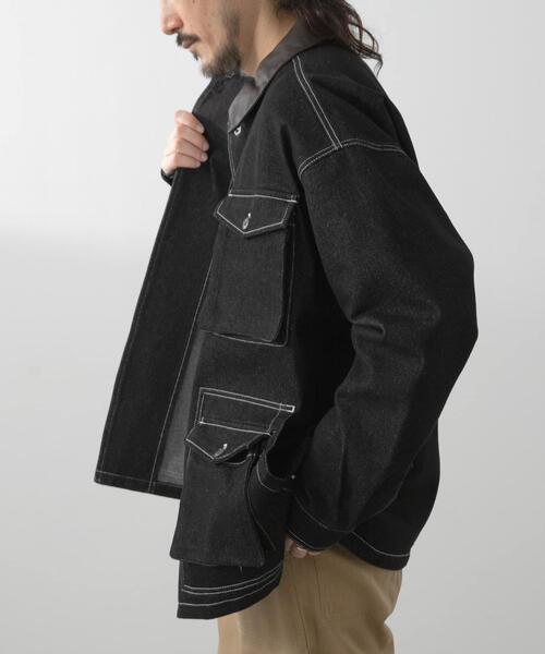 ITEMS URBANRESEARCH(アイテムズ アーバンリサーチ)の「カバーオールジャケット(カバーオール・メンズ・ネイビー/ベージュ/ブラック/オリーブ/バーガンディー・MEDIUM/LARGE)」の18枚目の写真