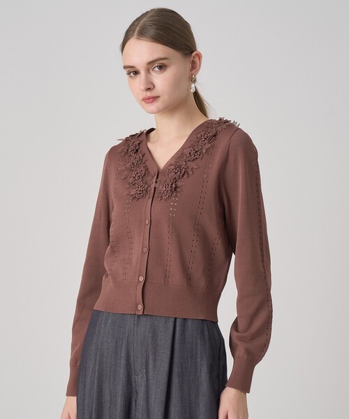 ★美品★ ANAYI レースカーディガン ANAYI（アナイ）の「レース カーディガン（カーディガン/ボレロ）」 - WEAR