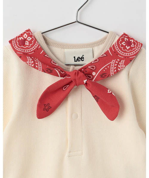 petit main(プティマイン)の「【Lee】バンダナ付きロンパース(ロンパース・キッズ・ホワイト系その他/アイボリー・70cm/80cm)」の4枚目の写真