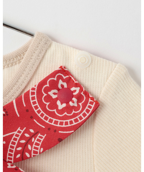 petit main(プティマイン)の「【Lee】バンダナ付きロンパース(ロンパース・キッズ・ホワイト系その他/アイボリー・70cm/80cm)」の6枚目の写真