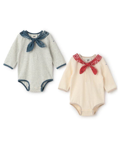 petit main(プティマイン)の「【Lee】バンダナ付きロンパース(ロンパース・キッズ・ホワイト系その他/アイボリー・70cm/80cm)」の11枚目の写真