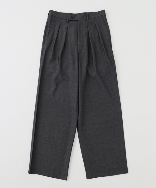 【m's braque×EDIFICE】tuck buggy pants25AW セール】m's braque (エムズ ブラック) TUCK WIDE BUGGY パンツ