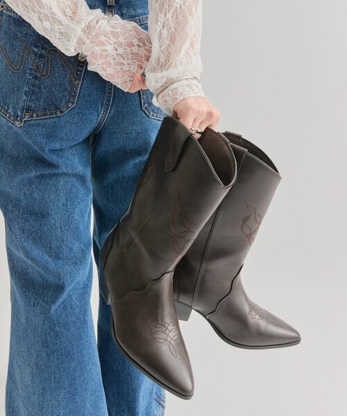 mystic(ミスティック)の「ウエスタンブーツ(ブーツ・レディース・ブラウン/キャメル・38/37/36)」の7枚目の写真