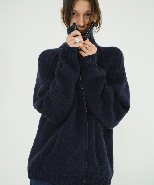 セール】POCKET ZIP KNIT TOPS（その他アウター）｜CLANE（クラネ）の