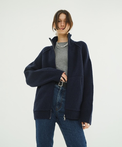 セール】POCKET ZIP KNIT TOPS（その他アウター）｜CLANE（クラネ）の