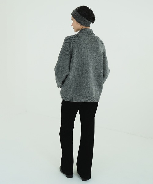 CLANE(クラネ)の「POCKET ZIP KNIT TOPS(その他アウター・レディース・グレー/ベージュ/ネイビー・1/2)」の15枚目の写真