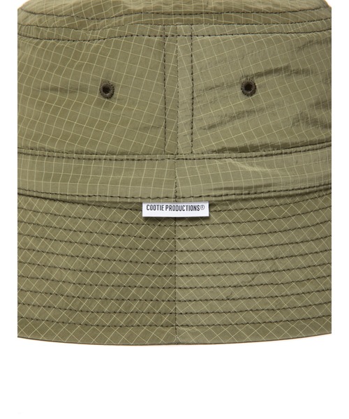 COOTIE PRODUCTIONS（クーティープロダクションズ）の「Nylon Ripstop Bucket Hat（ハット・メンズ・グレー/ブラック・MEDIUM/LARGE）」の10枚目の写真