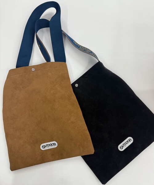 OUTDOOR PRODUCTS(アウトドアプロダクツ)の「【OUTDOOR PRODUCTS/アウトドアプロダクツ】Jacquard Tapelogo Tote/テープロゴ縦型トート(トートバッグ・メンズ・ダークブラウン/ブラック・FREE)」の4枚目の写真