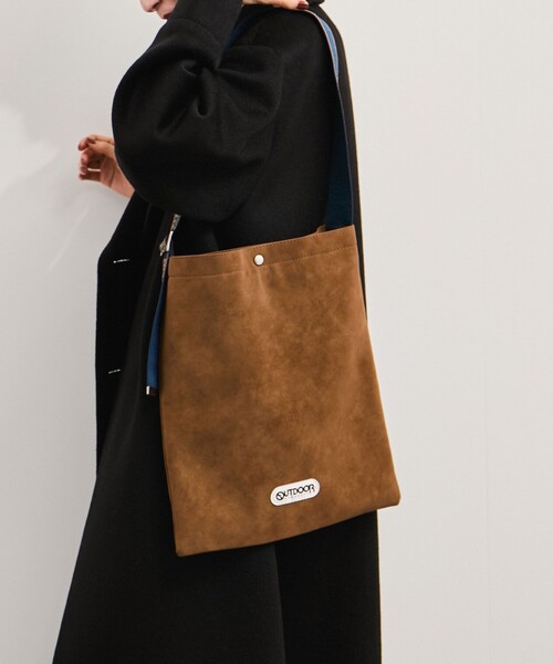 OUTDOOR PRODUCTS(アウトドアプロダクツ)の「【OUTDOOR PRODUCTS/アウトドアプロダクツ】Jacquard Tapelogo Tote/テープロゴ縦型トート(トートバッグ・メンズ・ダークブラウン/ブラック・FREE)」の8枚目の写真