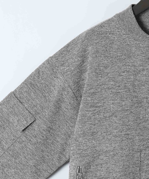 eL（エル）の「【eL】12G Zip Blouson Cardigan/593333（カーディガン/ボレロ・レディース・杢グレー/カーキ・FREE）」の13枚目の写真