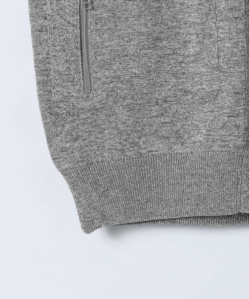 eL（エル）の「【eL】12G Zip Blouson Cardigan/593333（カーディガン/ボレロ・レディース・杢グレー/カーキ・FREE）」の15枚目の写真