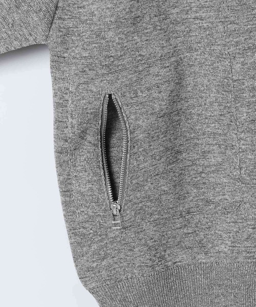 eL（エル）の「【eL】12G Zip Blouson Cardigan/593333（カーディガン/ボレロ・レディース・杢グレー/カーキ・FREE）」の16枚目の写真