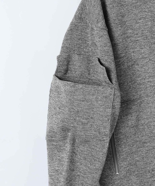 eL（エル）の「【eL】12G Zip Blouson Cardigan/593333（カーディガン/ボレロ・レディース・杢グレー/カーキ・FREE）」の17枚目の写真