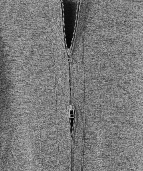 eL（エル）の「【eL】12G Zip Blouson Cardigan/593333（カーディガン/ボレロ・レディース・杢グレー/カーキ・FREE）」の18枚目の写真