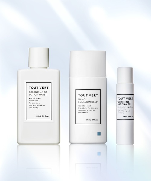 TOUT VERT（トゥヴェール）の「【ZOZO限定】トゥヴェール 選べる毛穴・保湿ケアセット（バランシングGAローション シリーズ、ナノエマルジョン ディープ、薬用ホワイトニングローションαEX ミニボトル）（スキンケアキット/ギフトセット・レディース・バランシングGAローション/バランシングGAローション モイスト・FREE）」の2枚目の写真