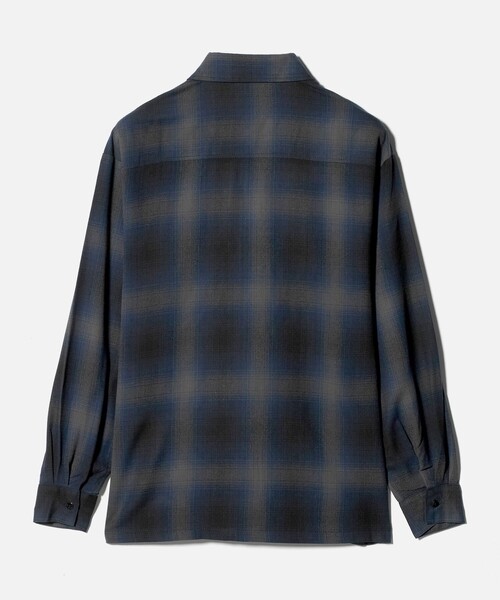 Cal Top（キャルトップ）の「＜CalTop＞オンブレ チェック シャツ（シャツ/ブラウス・メンズ・オリーブ/ネイビー/ダークブラウン・M/S）」の8枚目の写真