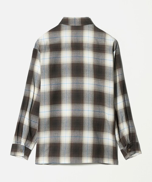 Cal Top（キャルトップ）の「＜CalTop＞オンブレ チェック シャツ（シャツ/ブラウス・メンズ・オリーブ/ネイビー/ダークブラウン・M/S）」の14枚目の写真