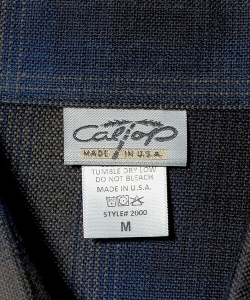 Cal Top（キャルトップ）の「＜CalTop＞オンブレ チェック シャツ（シャツ/ブラウス・メンズ・オリーブ/ネイビー/ダークブラウン・M/S）」の6枚目の写真