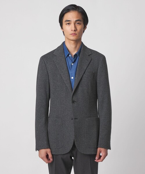 UNITED ARROWS（ユナイテッドアローズ）の「ハウンドトゥース ジャージ シングル2ボタン テーラードジャケット COMFORT EASY‐MODEL（テーラードジャケット・メンズ・ダークグレー・46/50/48/44/52）」の10枚目の写真