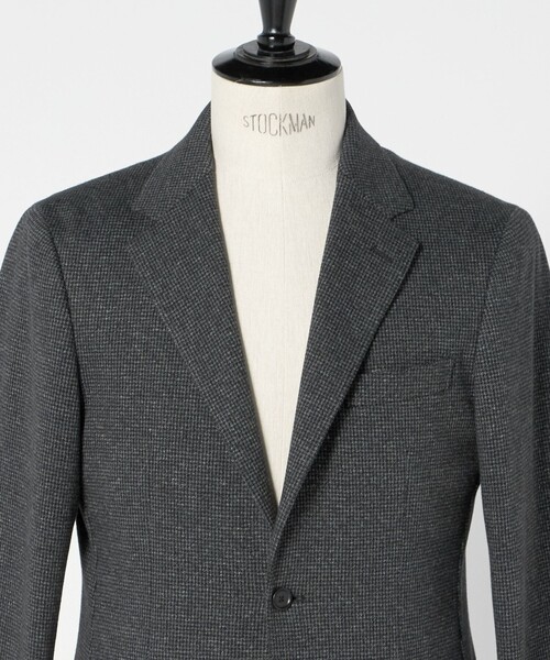 UNITED ARROWS（ユナイテッドアローズ）の「ハウンドトゥース ジャージ シングル2ボタン テーラードジャケット COMFORT EASY‐MODEL（テーラードジャケット・メンズ・ダークグレー・46/50/48/44/52）」の15枚目の写真