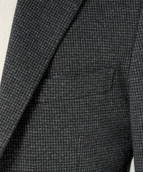 UNITED ARROWS（ユナイテッドアローズ）の「ハウンドトゥース ジャージ シングル2ボタン テーラードジャケット COMFORT EASY‐MODEL（テーラードジャケット・メンズ・ダークグレー・46/50/48/44/52）」の17枚目の写真