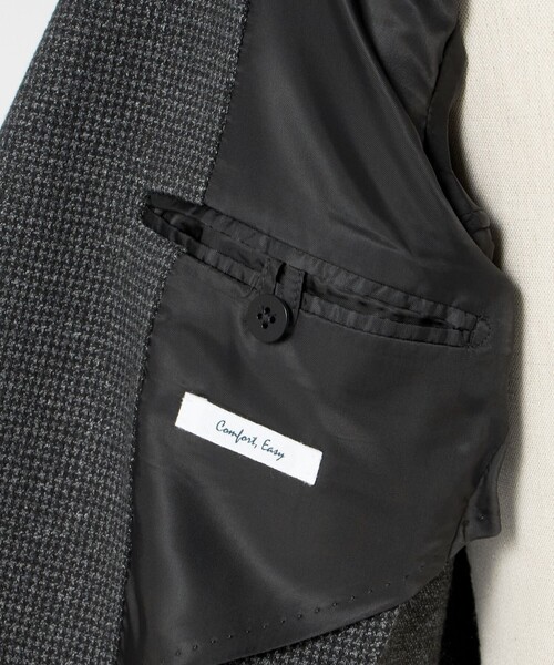 UNITED ARROWS（ユナイテッドアローズ）の「ハウンドトゥース ジャージ シングル2ボタン テーラードジャケット COMFORT EASY‐MODEL（テーラードジャケット・メンズ・ダークグレー・46/50/48/44/52）」の21枚目の写真
